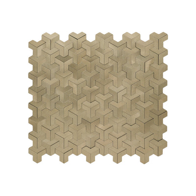Zelfklevende Mozaïektegels Metaal Trifold 3D Goud 30,3×28 cm keukenachterwand