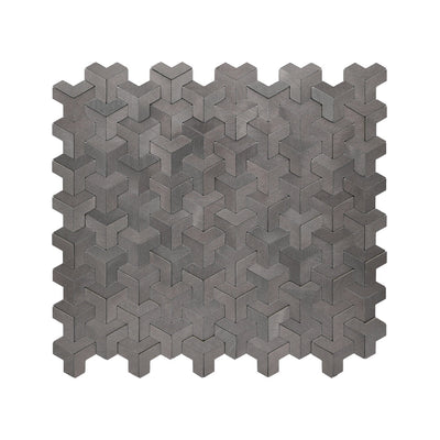 Zelfklevende Mozaïektegels Metaal Trifold 3D Antraciet 30,3×28 cm keukenachterwand