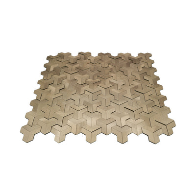 Zelfklevende mozaïektegel Trifold 3D Goud - productfoto 2