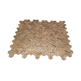 Zelfklevend Mozaïekpaneel | Trifold 3D Naturel | 30,3×28 cm | Metaal