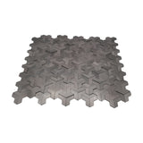 Zelfklevend Mozaïekpaneel | Trifold 3D Antraciet | 30,3×28 cm | Metaal