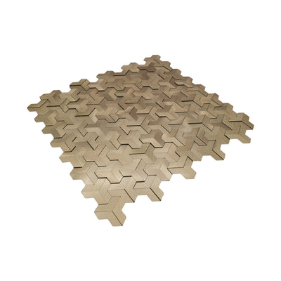 Zelfklevende mozaïektegel Trifold 3D Goud - productfoto 3