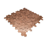 Zelfklevend Mozaïekpaneel | Trifold 3D Koper | 30,3×28 cm | Metaal