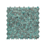 Zelfklevende Mozaïektegels Metaal Pentagon 3D Patina Koper 28,2×28,2 cm keukenachterwand