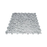 Zelfklevende Mozaïektegels Metaal | Pentagon 3D Zilver | 28,2×28,2 cm | Keuken, Bad & WC