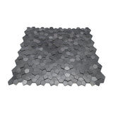 Zelfklevende Mozaïektegels Metaal | Pentagon 3D Antraciet | 28,2×28,2 cm | Keuken, Bad & WC