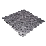 Zelfklevende Mozaïektegels Metaal | Pentagon 3D Grijs | 28,2×28,2 cm | Keuken, Bad & WC