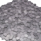 Zelfklevende Mozaïektegels Metaal | Pentagon 3D Grijs | 28,2×28,2 cm | Keuken, Bad & WC