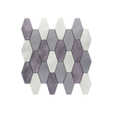 Zelfklevend Mozaïekpaneel | Picket Mauve | 30×30 cm | Metaal