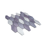 Zelfklevend Mozaïekpaneel | Picket Mauve | 30×30 cm | Metaal
