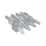 Zelfklevend Mozaïekpaneel | Picket Zilver | 30×30 cm | Metaal