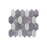 Zelfklevend Mozaïekpaneel | Picket Mauve | 30×30 cm | Metaal