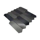 Zelfklevend Mozaïekpaneel | Picket Blauw | 28,2×27,3 cm | Metaal