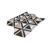 Zelfklevend Mozaïekpaneel | Driehoek Zwart | 28,7×33,1 cm | Metaal