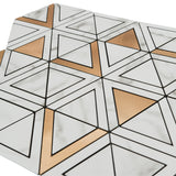 Zelfklevend Mozaïekpaneel | Driehoek Goud | 28,7×33,1 cm | Metaal