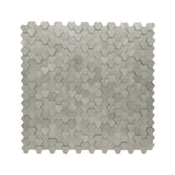 Zelfklevende Mozaïektegels Metaal Driepas 3D Zilver 30,5×29,6 cm keukenachterwand