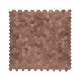 Zelfklevende Mozaïektegels Metaal Driepas 3D Koper 30,5×29,6 cm keukenachterwand