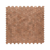 Zelfklevende Mozaïektegels Metaal Driepas 3D Koper 30,5×29,6 cm keukenachterwand