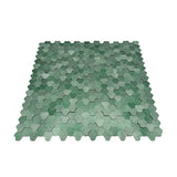 Zelfklevende Mozaïektegels Metaal | Driepas 3D Donkergroen | 30,5×29,6 cm | Keuken, Bad & WC