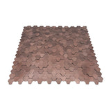 Zelfklevende Mozaïektegels Metaal | Driepas 3D Koper | 30,5×29,6 cm | Keuken, Bad & WC