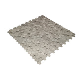 Zelfklevende Mozaïektegels Metaal | Driepas 3D Zilver | 30,5×29,6 cm | Keuken, Bad & WC