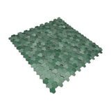 Zelfklevende Mozaïektegels Metaal | Driepas 3D Donkergroen | 30,5×29,6 cm | Keuken, Bad & WC