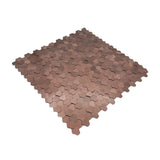 Zelfklevende Mozaïektegels Metaal | Driepas 3D Koper | 30,5×29,6 cm | Keuken, Bad & WC