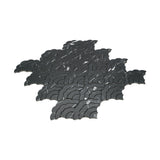 Zelfklevende Mozaïektegels Metaal | Waaier Zwart | 26,8×28,1 cm | Keuken, Bad & WC