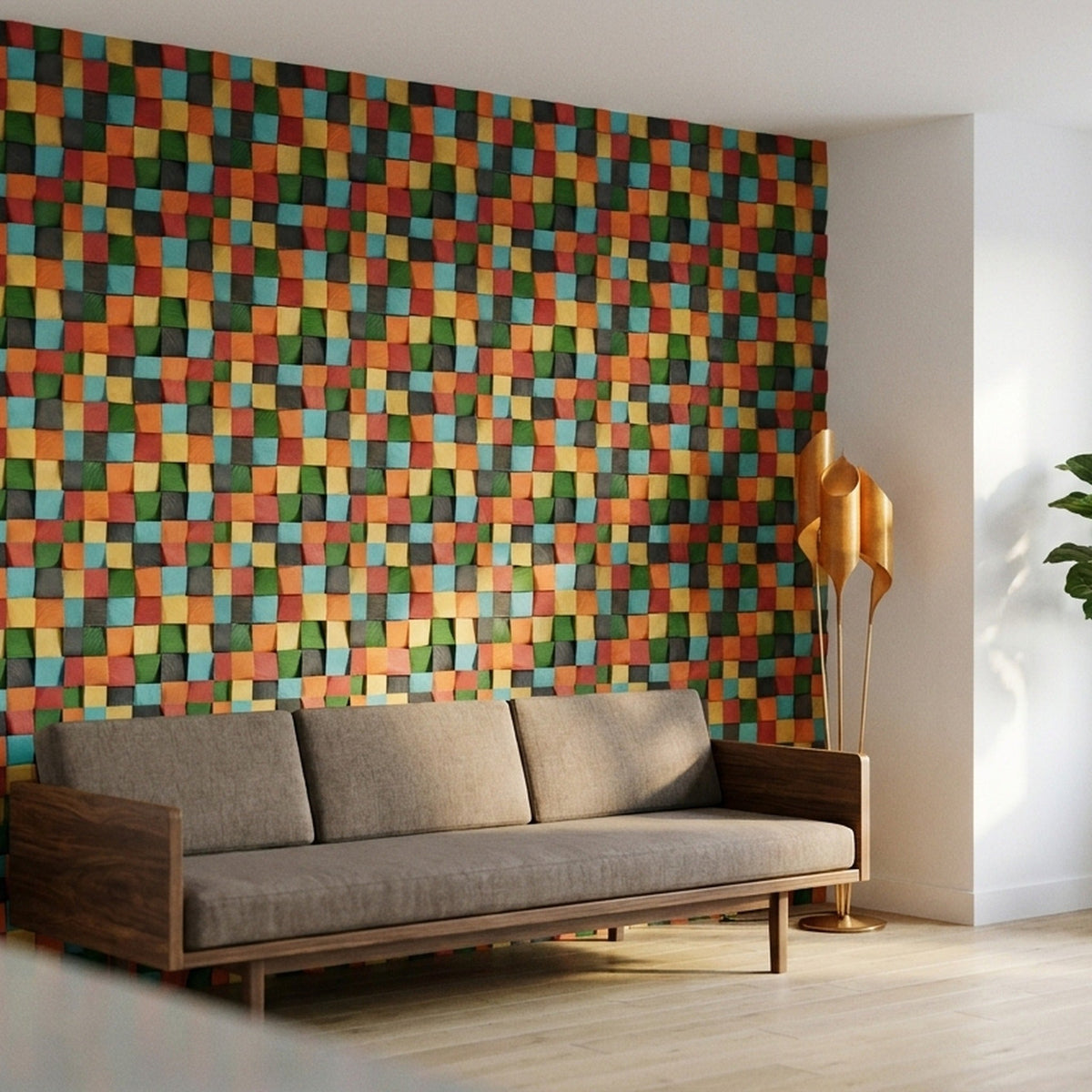 Dark Pine houten wandpaneel