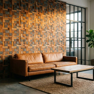 Lava Mix houten wandpaneel