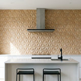 Rubberwood XL houten wandpaneel