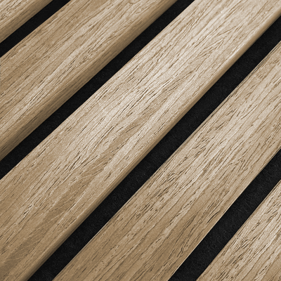 AkuPanel Naturel Eiken-Hout | 240cm x 60cm | 3-zijdig écht houtfineer