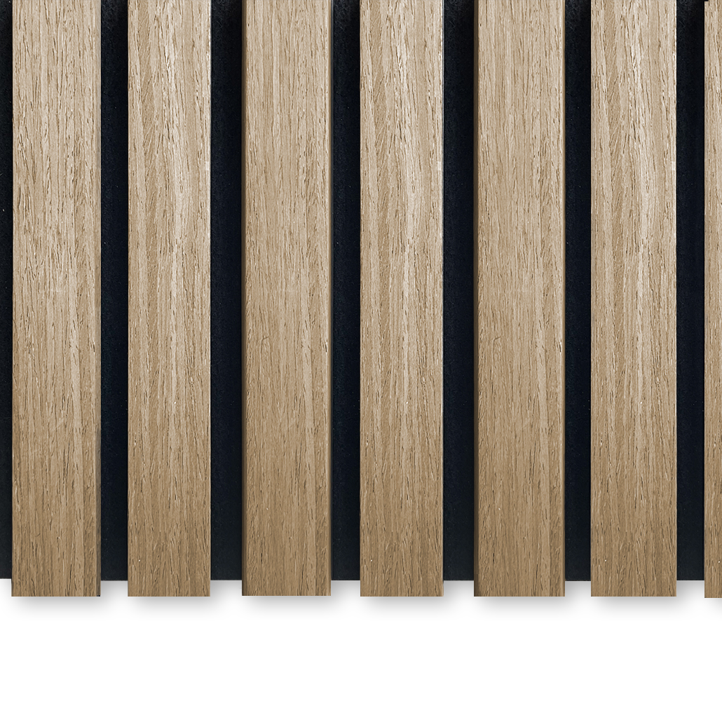 AkuPanel Naturel Eiken Hout | 300cm x 60cm | 1-zijdig écht houtfineer