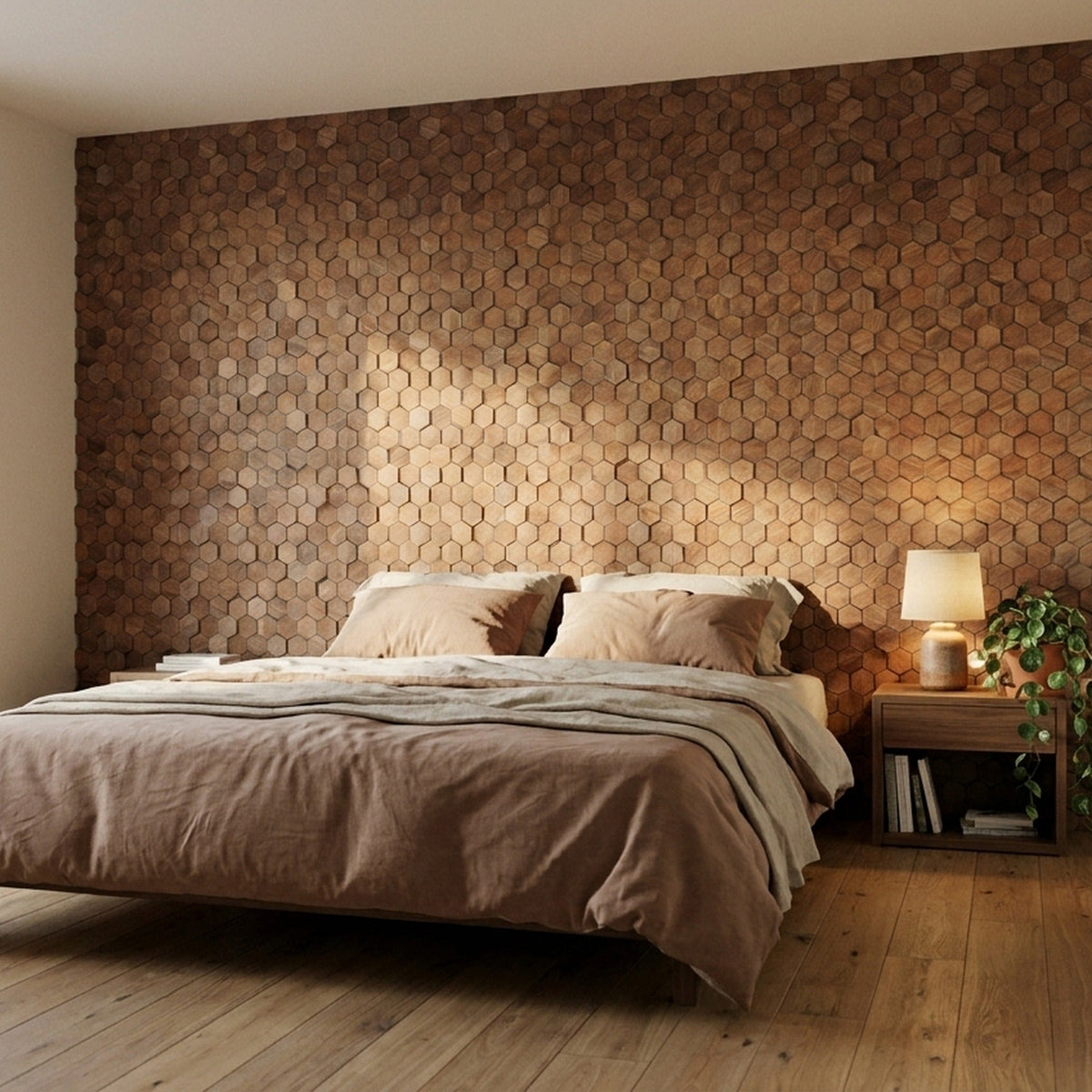 Walnoot Velvet houten wandpaneel