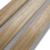 Akupanel Naturel Eiken met Grijs Vilt-Hout-300cmx60cm