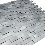 Steenstrip 3D Zilver - productfoto glans 4