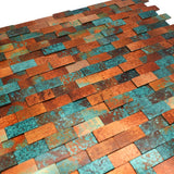 Steenstrip 3D Patina Koper - productfoto glans 4