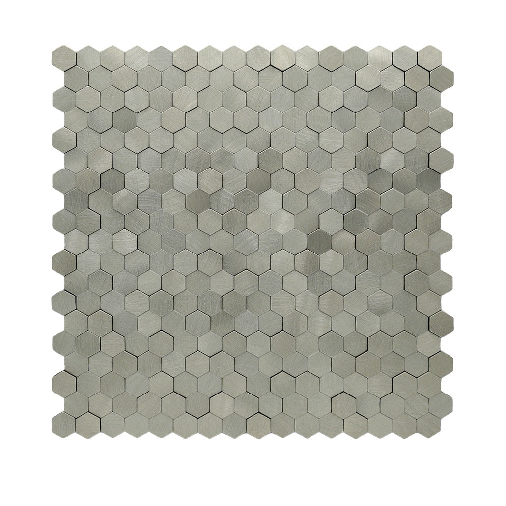 Mini Hexagon 3D Zilver - productfoto glans 1