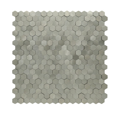 Mini Hexagon 3D Zilver - productfoto glans 1