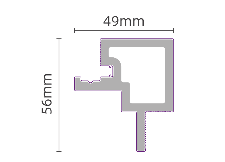 Buitenpanel Hoeklat Zwart 290CM | Gevel | Tuin | 3D Houtnerf