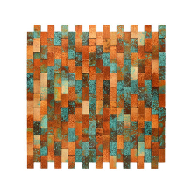 Steenstrip 3D Patina Koper - productfoto glans 1