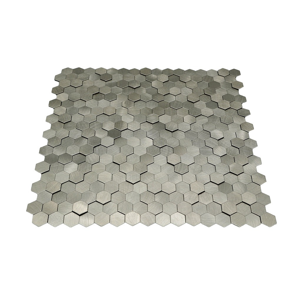 Mini Hexagon 3D Zilver - productfoto glans 2