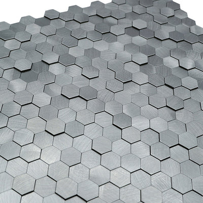 Mini Hexagon 3D Grijs - productfoto glans 4