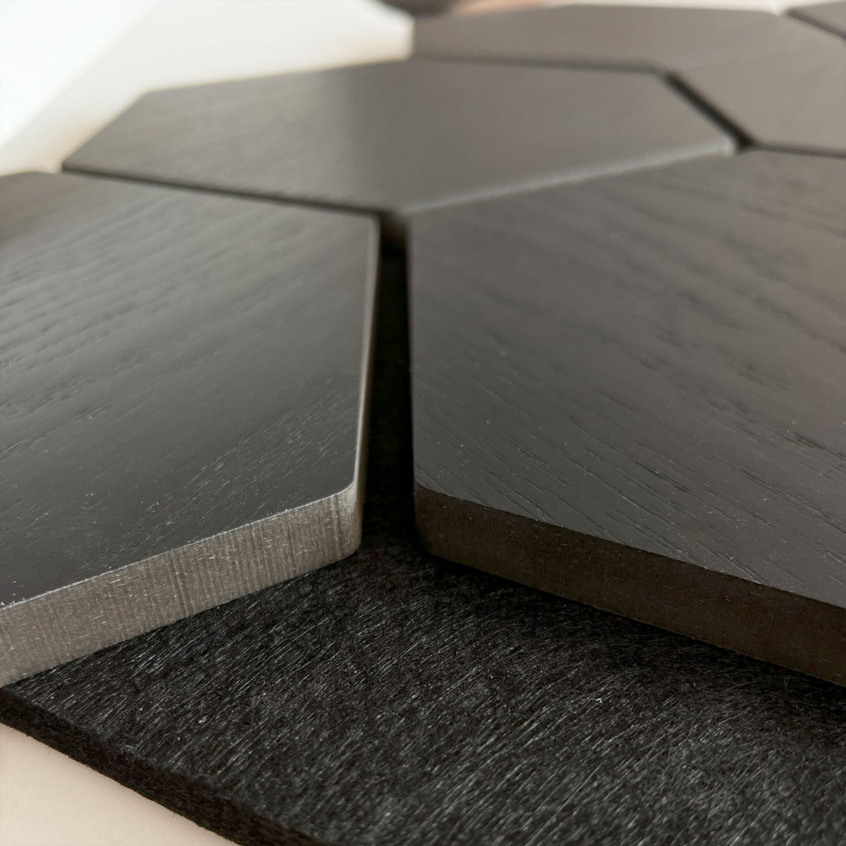 Sample hexagon wandpaneel zwart 3