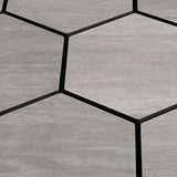 Hexagon Panel Grijs Walnoot 81CM | Akoestisch | Wanddecor | Zeshoekig