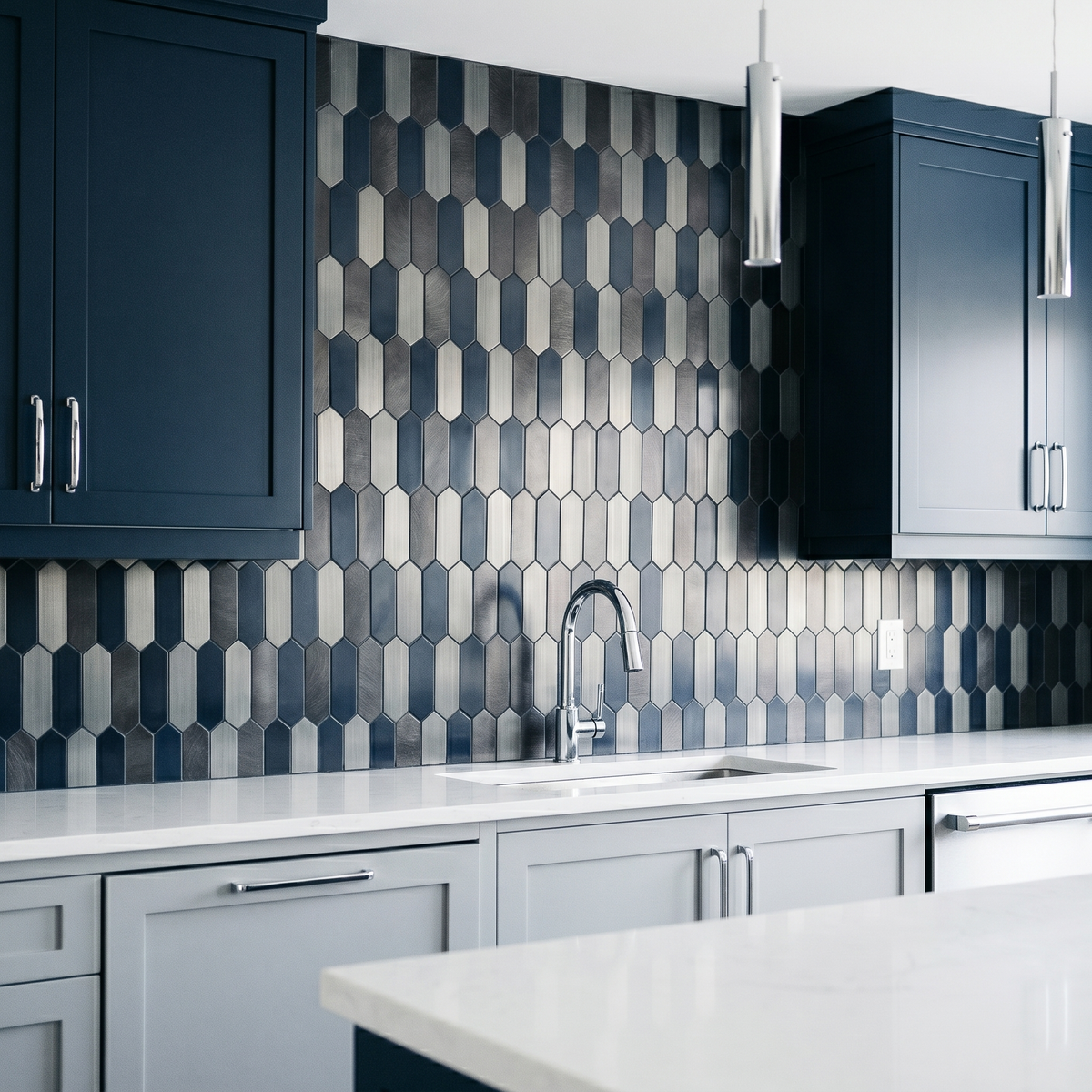 Picket Blauw - keuken sfeerfoto