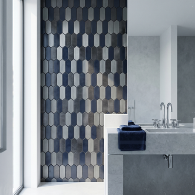 Picket Blauw - badkamer sfeerfoto