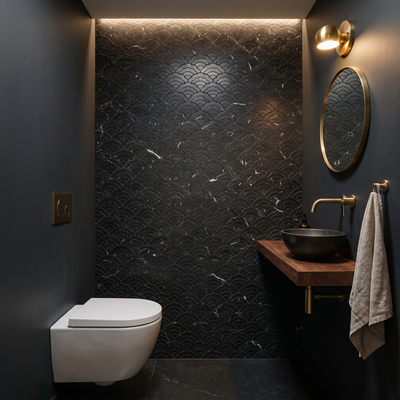 Waaier Zwart - wc sfeerfoto