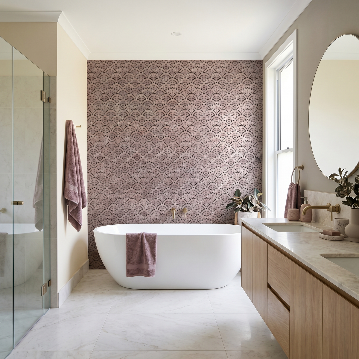 Waaier Mauve - badkamer sfeerfoto