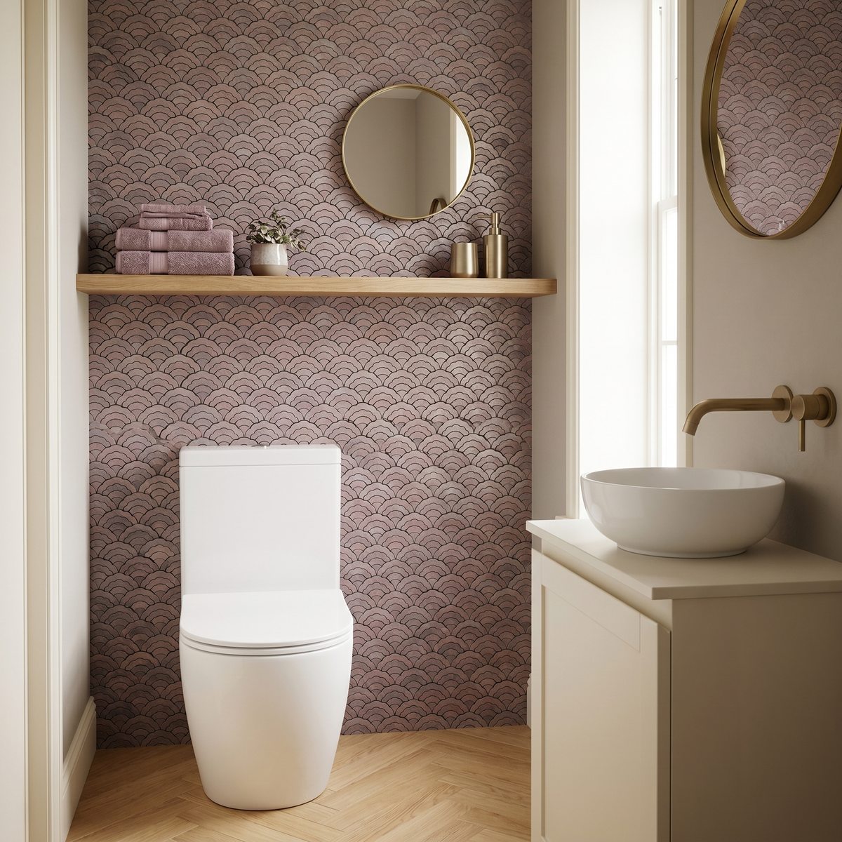 Waaier Mauve - wc sfeerfoto